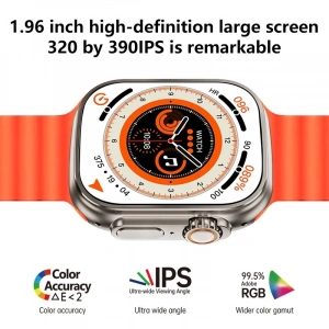 Ws28 Ultra 49mm Siri Tansiyon Ateş Nabız Ölçer Akıllı Saat (  )