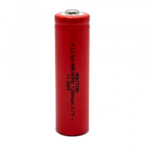 WT-14500 1200mAh 3.7V Li-ion Şarj Edilebilir Pil - Kırmızı