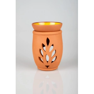 Yaşam Çiçeği El Yapımı Çömlek Buhurdanlık Tütsülük