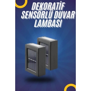 Yeni Model Solar Çift Taraflı Duvar Lambası Dekoratif Duvar Lambası