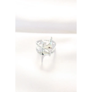 Yıldız Model Silver Renk Ayarlanabilir Yüzük
