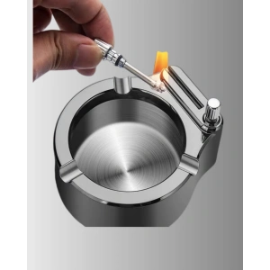 Yuvarlak Çakmaklı Küllük Dayanıklı Metal Yapı