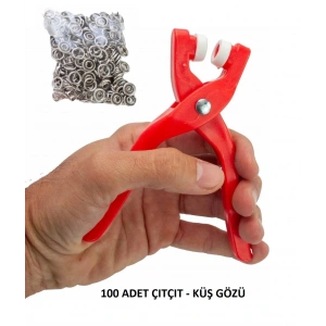 Yuvarlak Hlı Kuş Gözü Pensesi 9.5 Mm - Bebek Elbise Çıtçıt Montaj Seti 100Lü