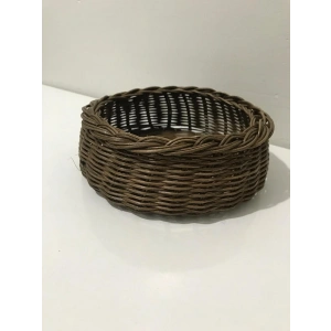 yuvarlak rattan sepet