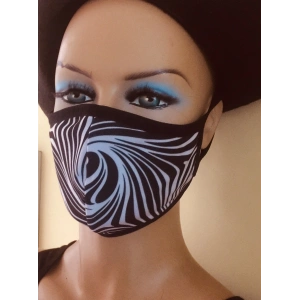 Zebra Desen Yıkanabilir Maske