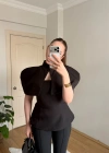 Bolera İkili Siyah Bluz