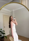 İnce Askılı Ekru Dantel Bluz