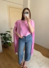 Balon Kesim Yüksek Bel Mavi Jean