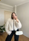 Beyaz Kısa Kürk