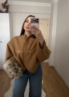 Camel Kancalı Elodie Ceket