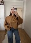 Camel Kancalı Elodie Ceket