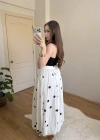 Puantiye Desenli Uzun Balon Etek