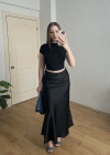 Siyah Saten Etek