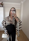 Zebra Desenli Korse Bluz