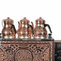 3lü Bakır Sıfıra Sıfır Elektrikli Çay Kazanı