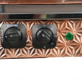 4lü Bakır Elektrikli Pleytli Özel Desen Çay Kazanı