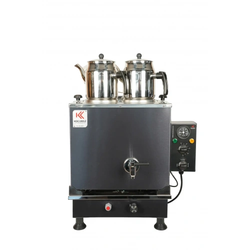 2li Dekoratif İnox Sıfıra Sıfır Doğalgaz Elektrikli Çay Kazanı
