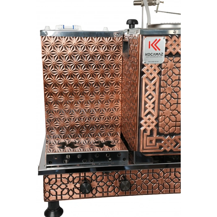 5li Bakır Doğalgaz ve Elektrikli Çay Kazanı