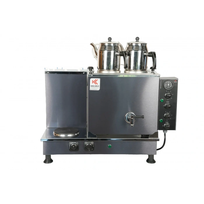 2li Dekoratif İnox Elektrikli Pleytli Çay Kazanı