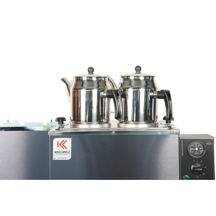 2li Dekoratif İnox Elektrikli Pleytli Çay Kazanı