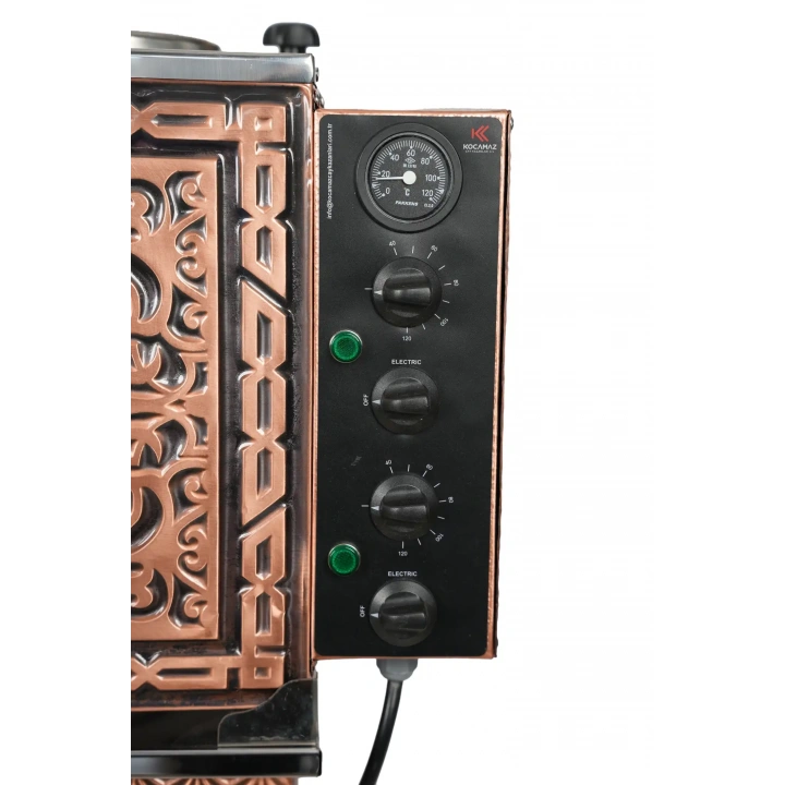 4lü Bakır Elektrikli Pleytli Çay Kazanı