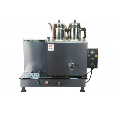 2li Dekoratif İnox Doğalgaz Elektrikli Çay Kazanı