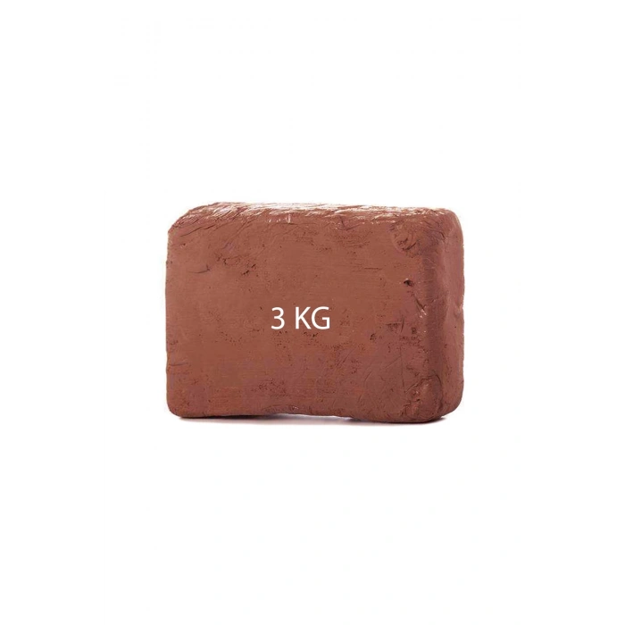 Kahverengi Seramik Hamuru 3 Kg Kırmızı Seramik Çamuru Toprak Doğal Kırmızı Kil Oyun Hamuru Çamuru