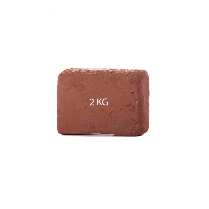 Kahverengi Seramik Hamuru 2 Kg Kırmızı Seramik Çamuru Toprak Doğal Kırmızı Kil Oyun Hamuru Çamuru