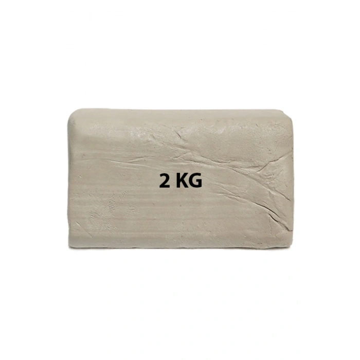 Beyaz Kil Seramik Hamuru 2000 gr Beyaz Seramik Hamuru 2 kg Doğal Kil Çamuru 2000 gram Oyun Çamuru