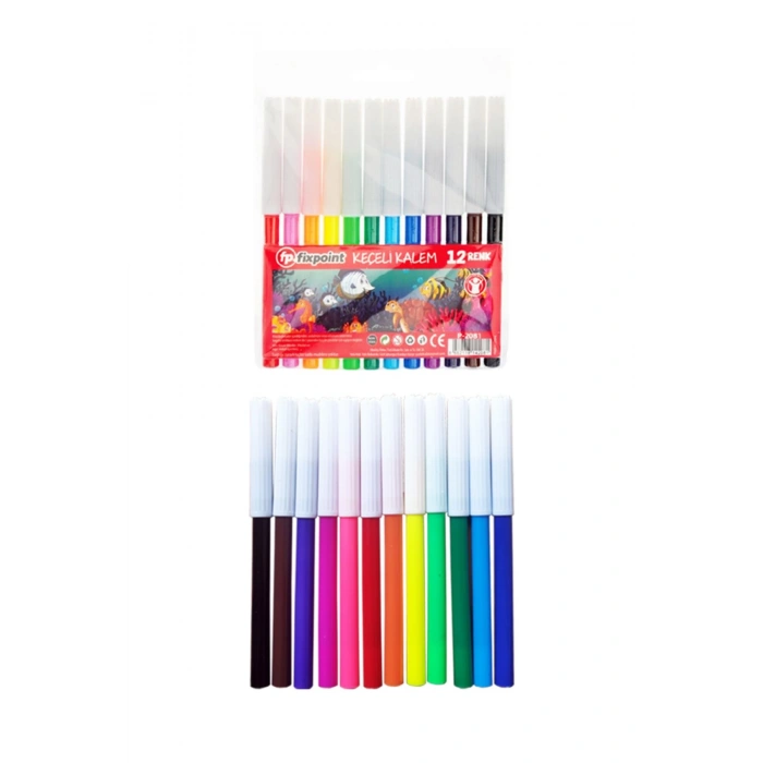 Osaka Sulu Boya 12li Pastel Boya 12li Silka Kuru Boya 12li Fixpoint Keçeli Kalem 12li Okul Seti