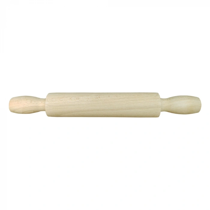 Ahşap Merdane 24 cm Kayın Mini Hobi Merdanesi Dayanıklı ve Şık Tasarım Seramik Hamuru Merdanesi