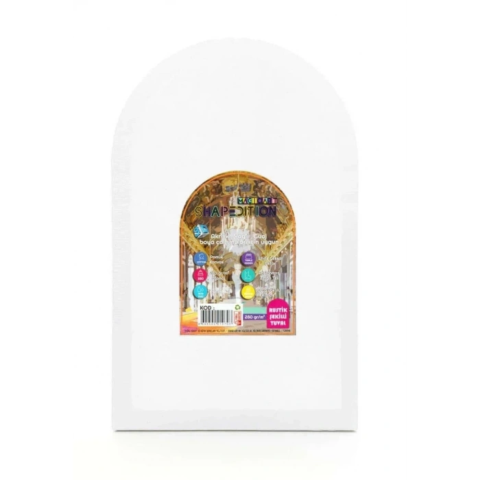 Shape Edition Rustik Şekilli Tuval 40x25 cm RUT40