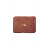 Kahverengi Seramik Hamuru 3 Kg Kırmızı Seramik Çamuru Toprak Doğal Kırmızı Kil Oyun Hamuru Çamuru