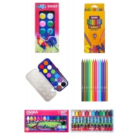 Silka Shiny Kuru Boya 12li Osaka Pastel Boya 12li Osaka Sulu Boya 12li Kırtasiye Seti Okul Seti
