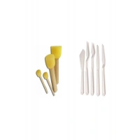 Ponpon Fırça Ve Spatula 2li Set