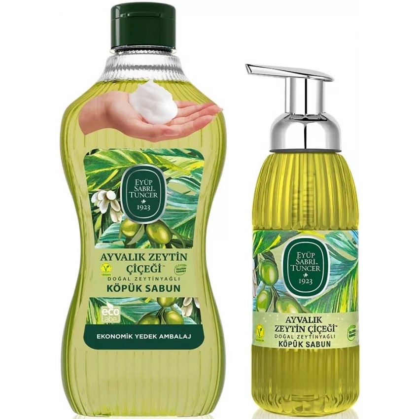 Eyüp Sabri Tuncer Ayvalık Zeytin Çiçeği Köpük Sabun 1.5 lt + 500 ml Set