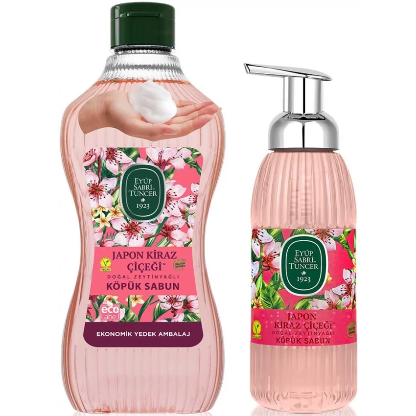 Eyüp Sabri Tuncer Japon Kiraz Çiçeği Köpük Sabun 1.5 lt + 500 ml Set
