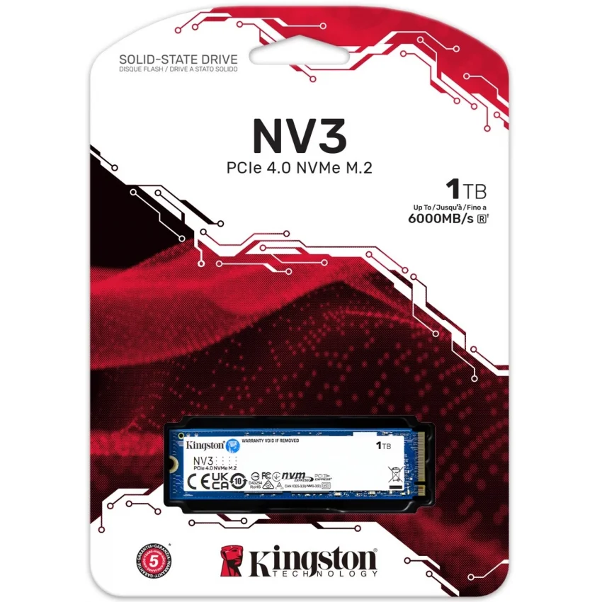 Kingston NV3 1TB NVMe PCIe 4.0 SSD | SNV3S/1000G