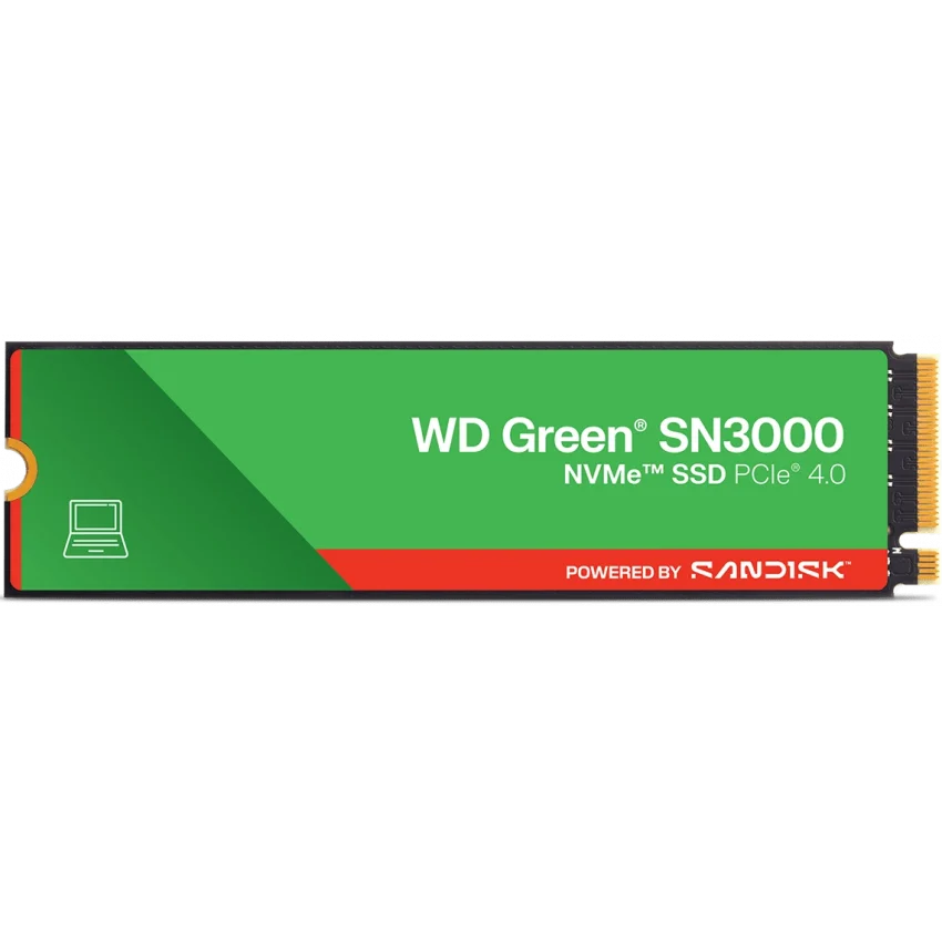 WD Green SN3000 500GB PCIe Gen4 NVMe SSD | WDS500G4G0E