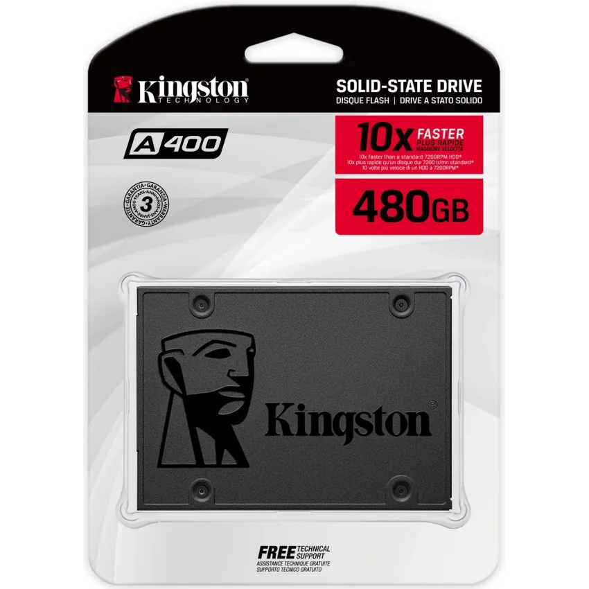 Kingston A400 480GB 2.5 SATA III SSD | SA400S37/480G