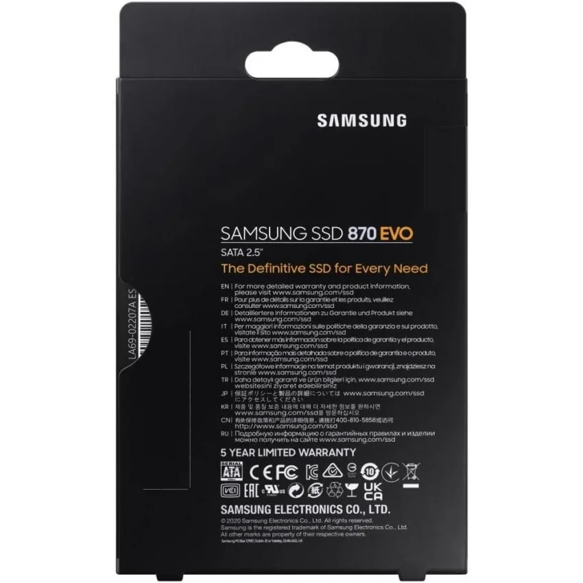 Samsung 870 EVO 1TB 2.5 SATA III SSD | MZ-77E1T0BW