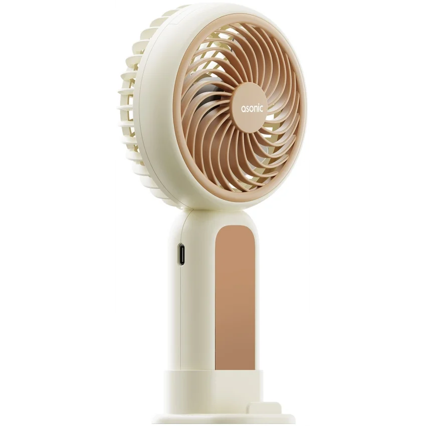 Asonic AFN21 Krem Taşınabilir Vantilatör | El ve Masaüstü Fanı