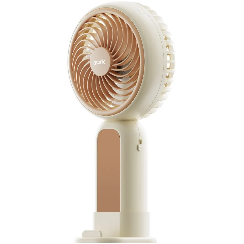 Asonic AFN21 Krem Taşınabilir Vantilatör | El ve Masaüstü Fanı