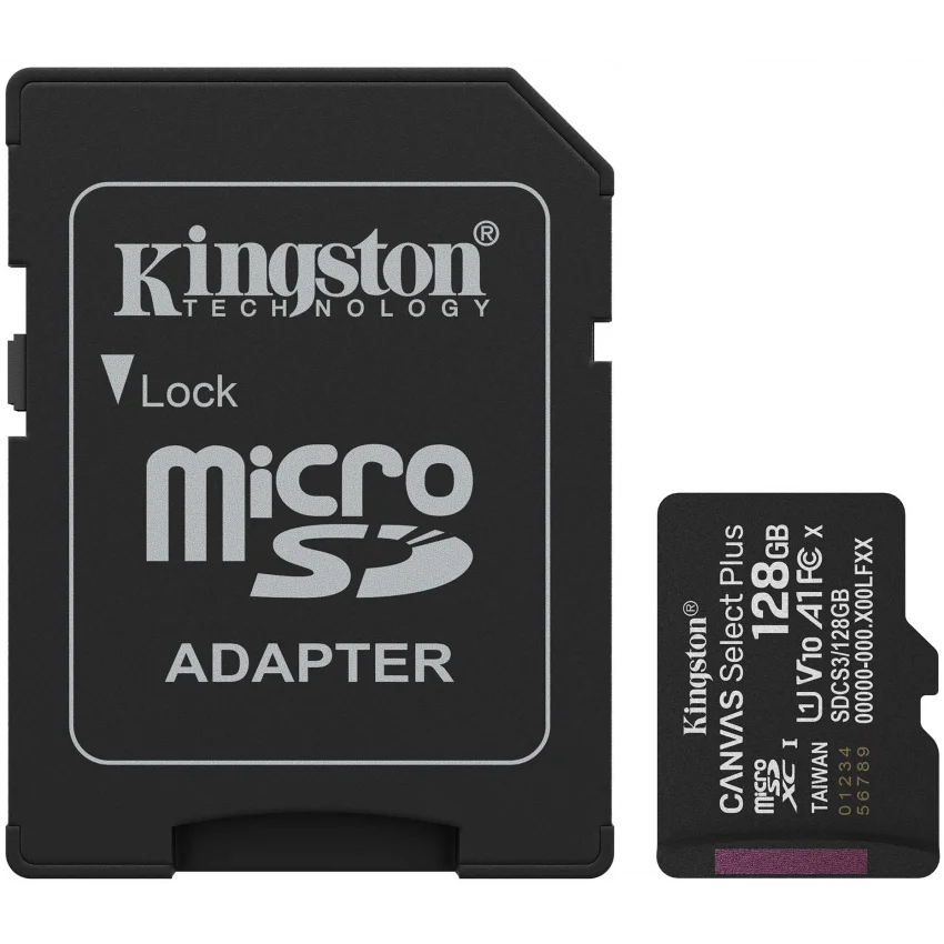 Kingston Canvas Select Plus 128GB Micro SD Hafıza Kartı | SDCS3/128GB