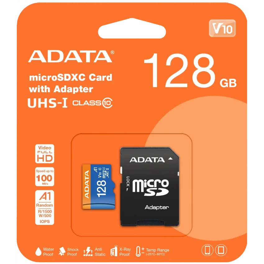 ADATA Premier 128GB Micro SD Hafıza Kartı | AUSDX128GUICL10A1-RA1