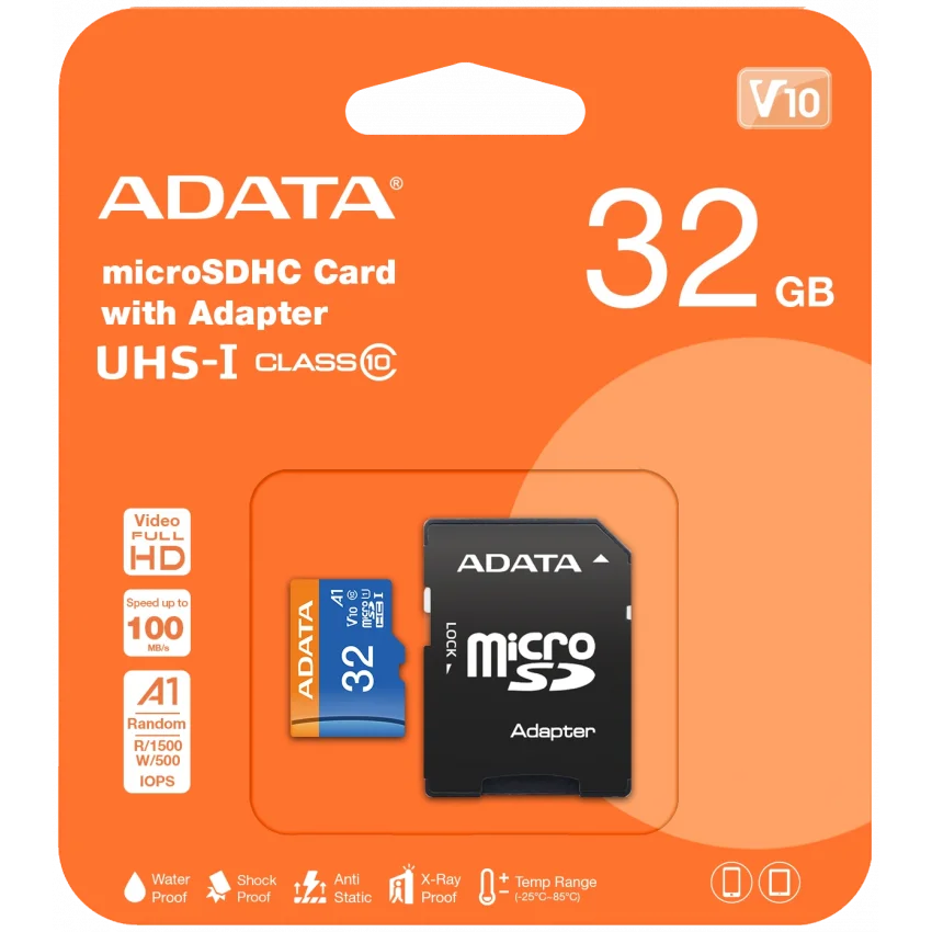 ADATA Premier 32GB Micro SD Hafıza Kartı | AUSDH32GUICL10A1-RA1