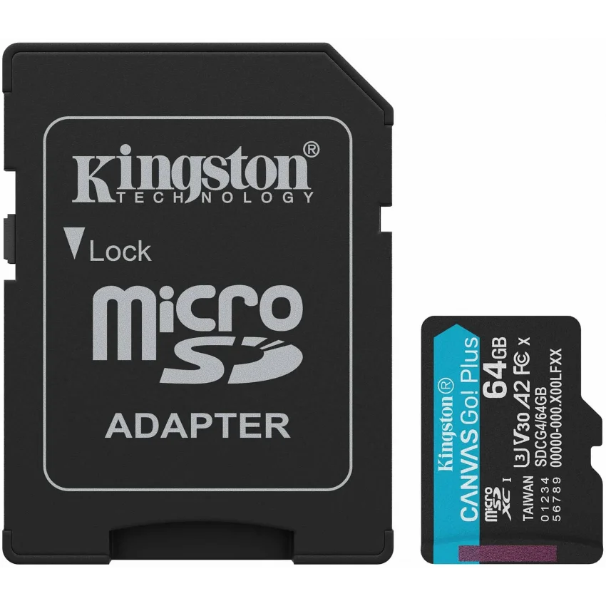Kingston Canvas Go! Plus 64GB Micro SD Hafıza Kartı | SDCG4/64GB