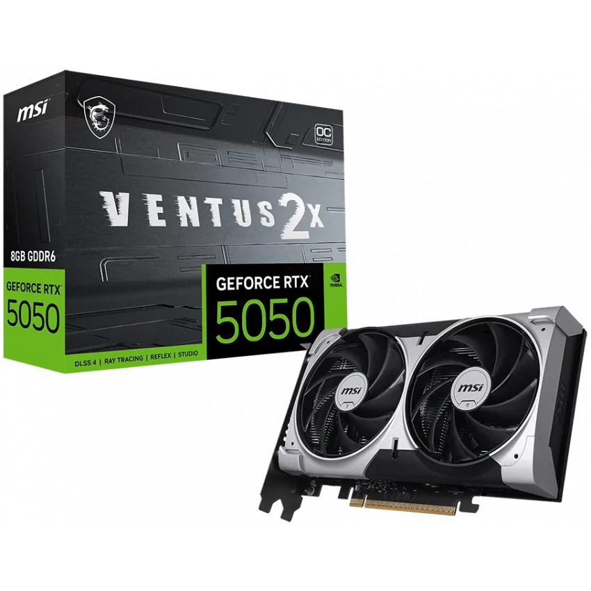 MSI GeForce RTX 5050 8G VENTUS 2X OC 8GB GDDR6 Ekran Kartı