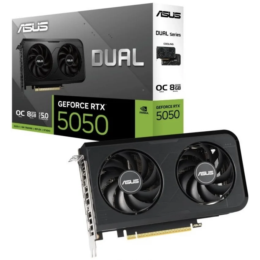 ASUS Dual GeForce RTX 5050 OC Edition 8GB GDDR6 Ekran Kartı | DUAL-RTX5050-O8G