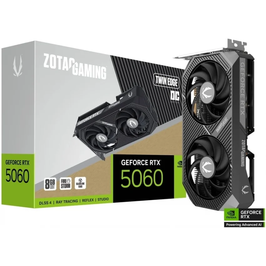 Zotac Gaming GeForce RTX 5060 Twin Edge OC 8GB GDDR7 Ekran Kartı